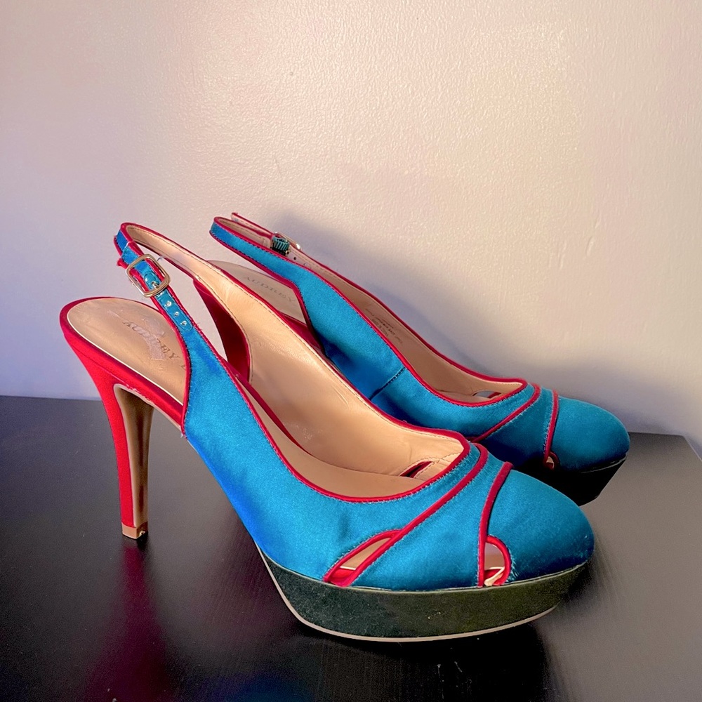 Audrey Brooke Satin High Heels NEW